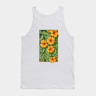 Vintage doodle illustration of Thunbergia Alata Tank Top